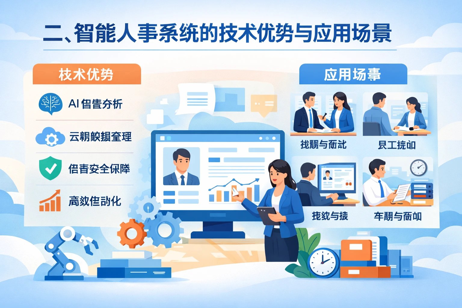 二、智能人事系统的技术优势与应用场景