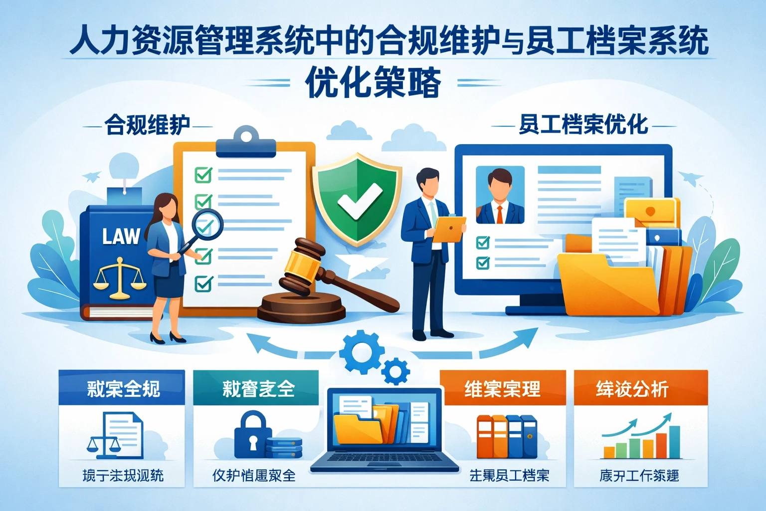 人力资源管理系统中的合规维护与员工档案系统优化策略