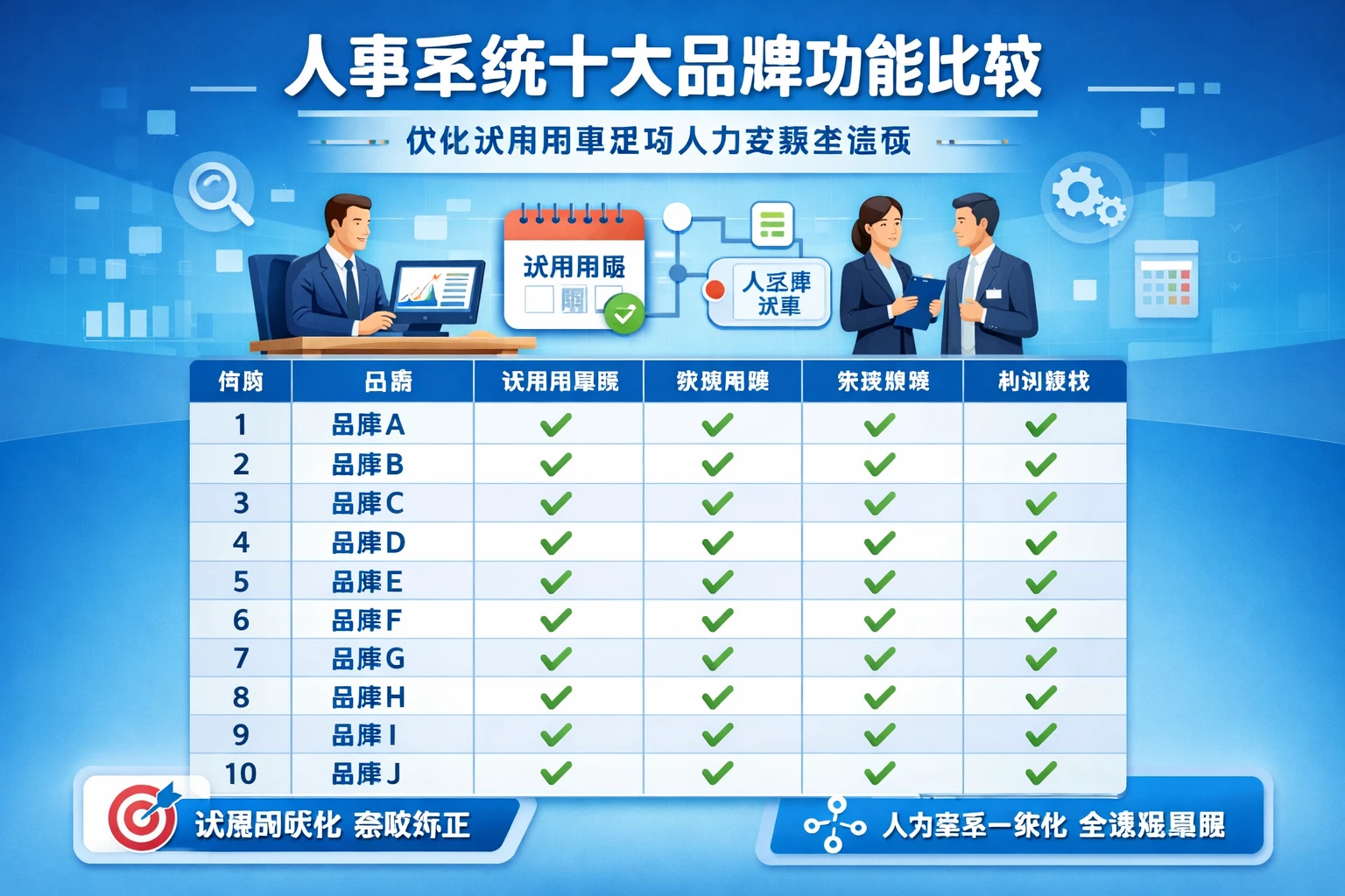 人事系统十大品牌功能比较：优化试用期管理与人力资源全流程