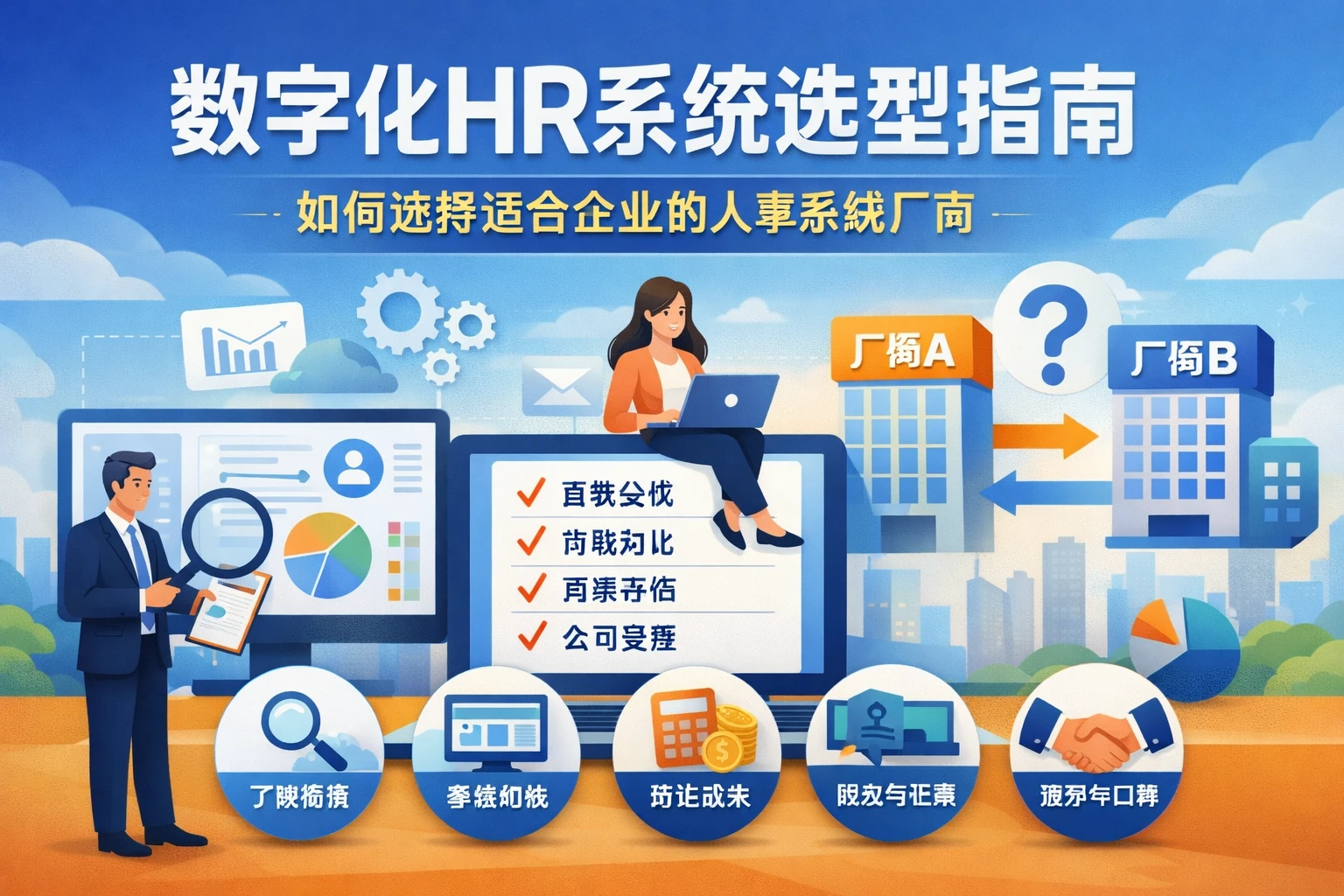 数字化HR系统选型指南：如何选择适合企业的人事系统厂商