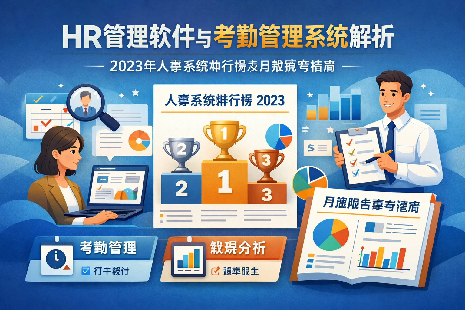 HR管理软件与考勤管理系统解析：2023年人事系统排行榜及月报撰写指南