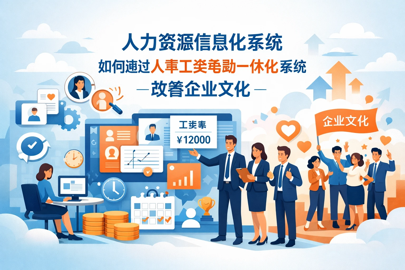 人力资源信息化系统如何通过人事工资考勤一体化系统改善企业文化