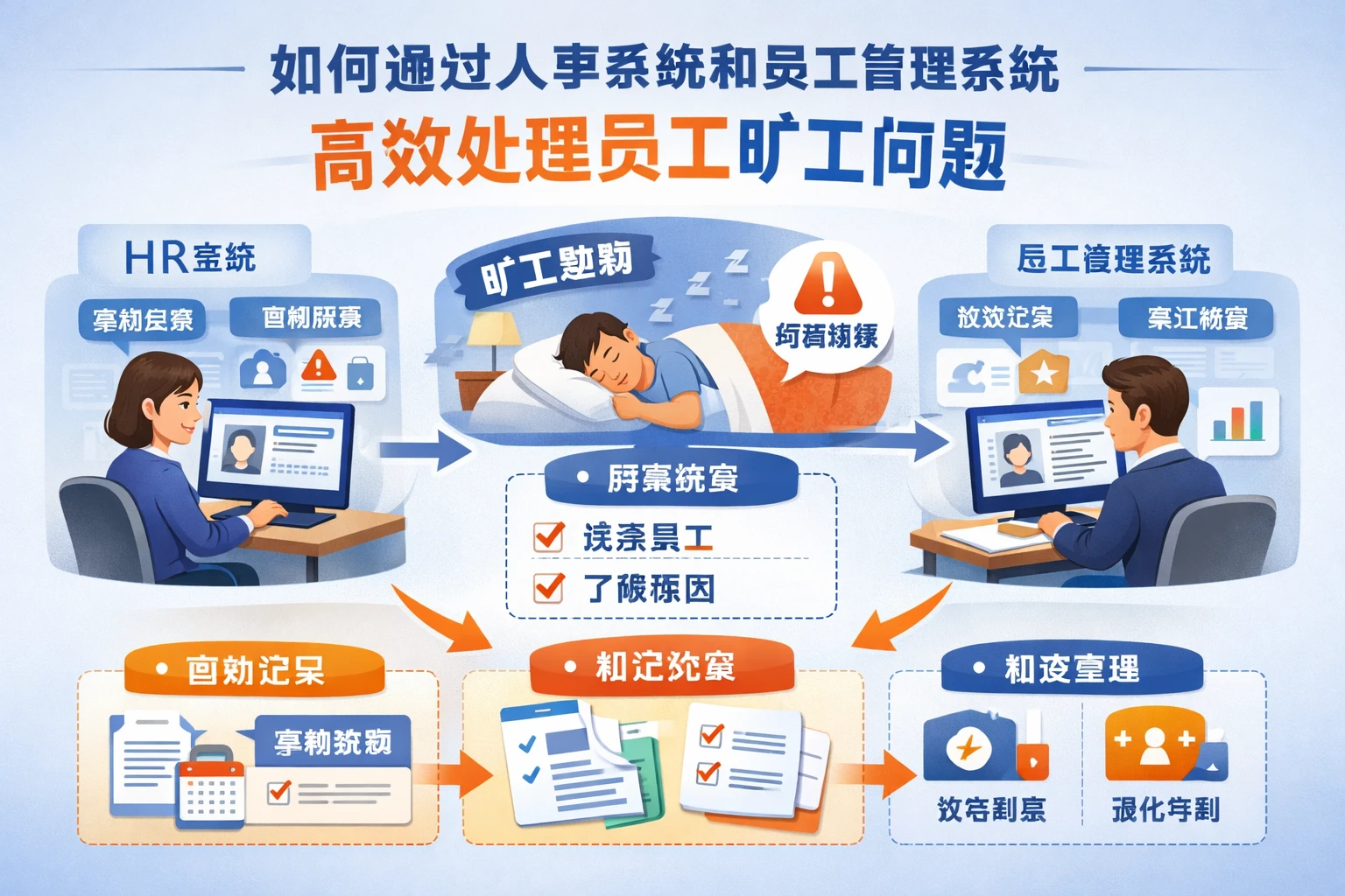 如何通过人事系统和员工管理系统高效处理员工旷工问题