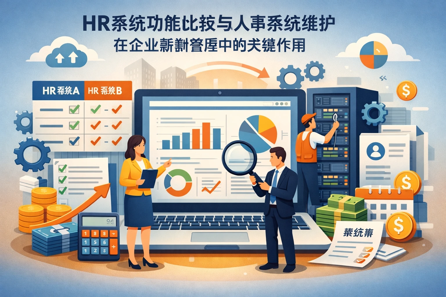 HR系统功能比较与人事系统维护在企业薪酬管理中的关键作用