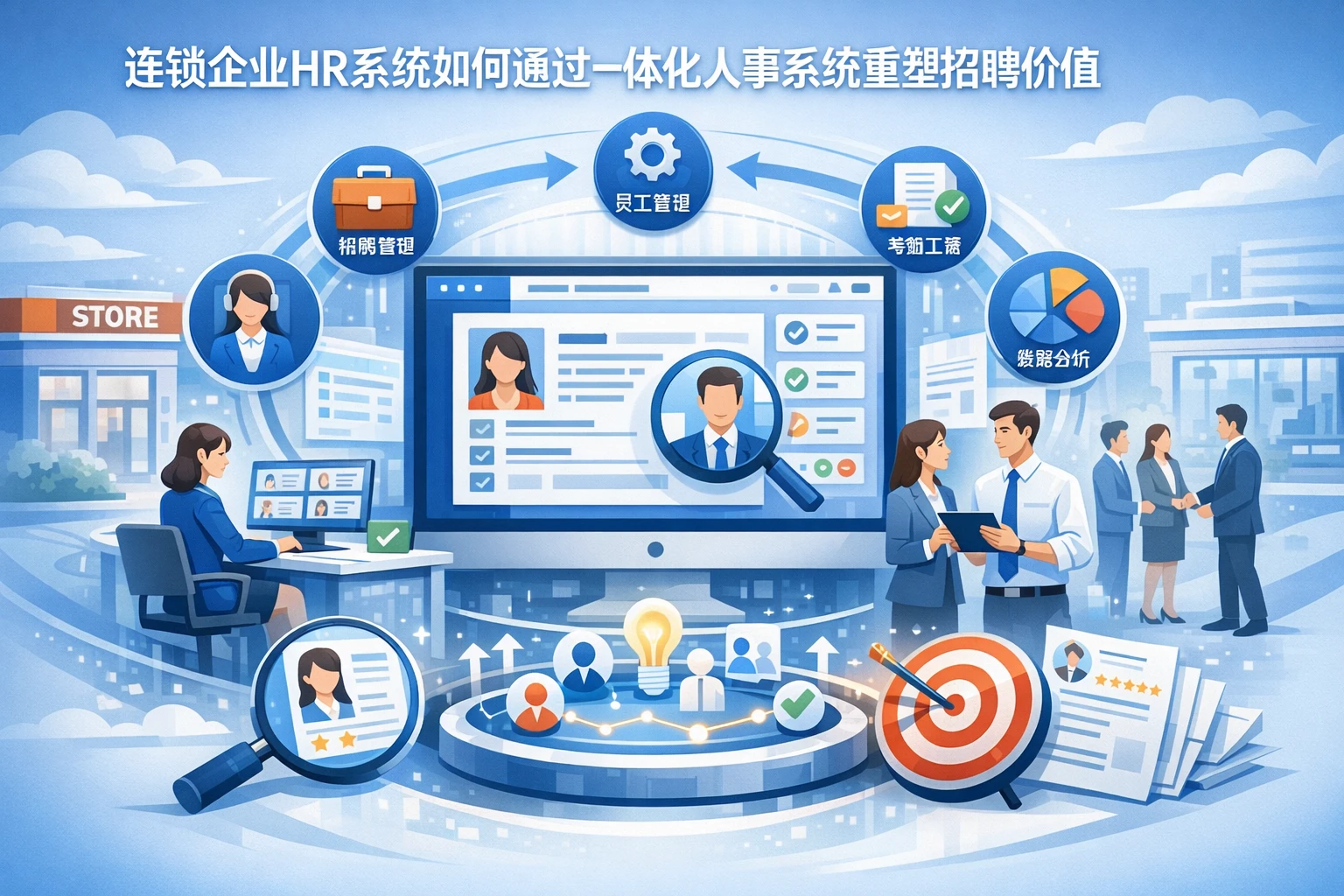 连锁企业HR系统如何通过一体化人事系统重塑招聘价值