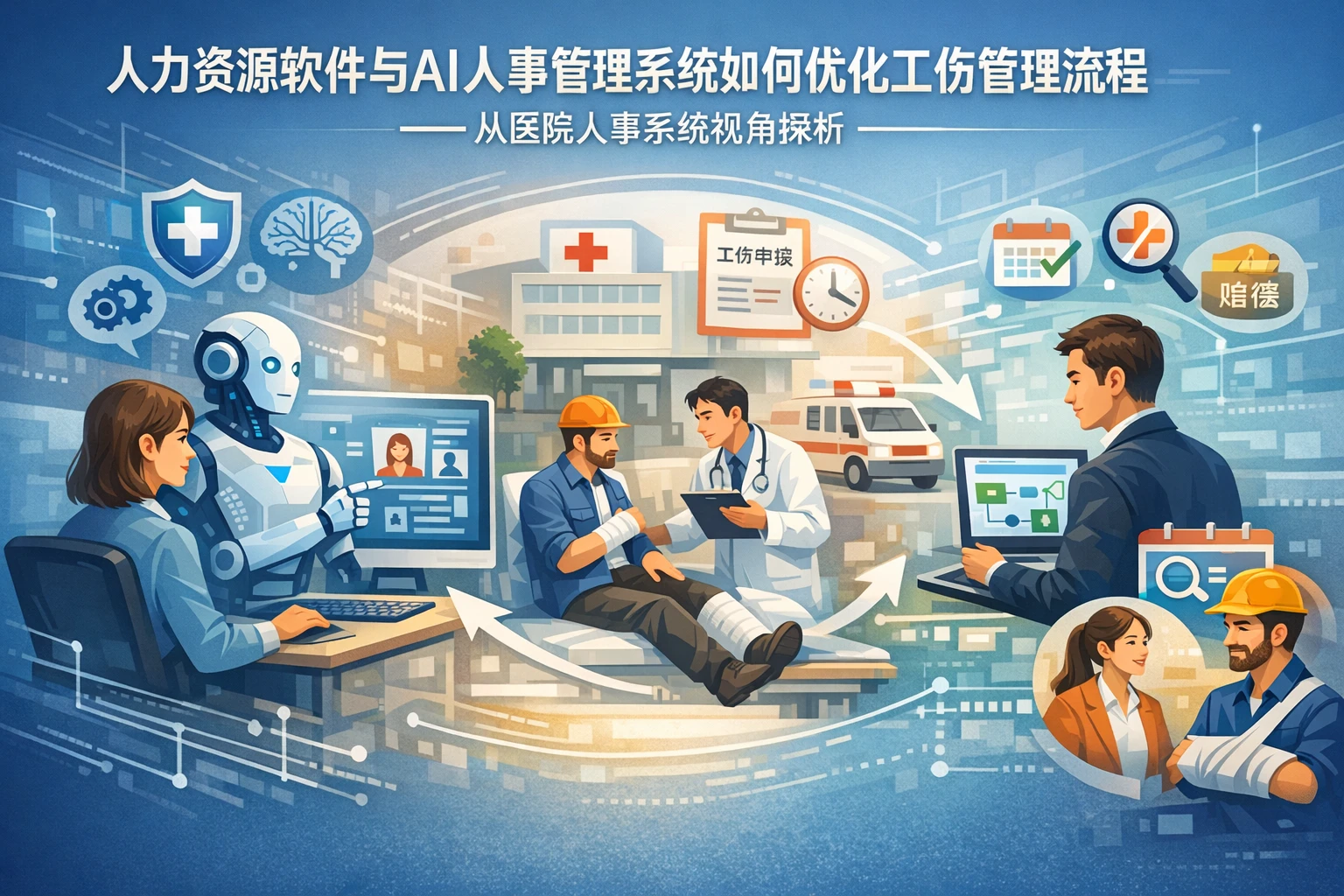 人力资源软件与AI人事管理系统如何优化工伤管理流程——从医院人事系统视角探析