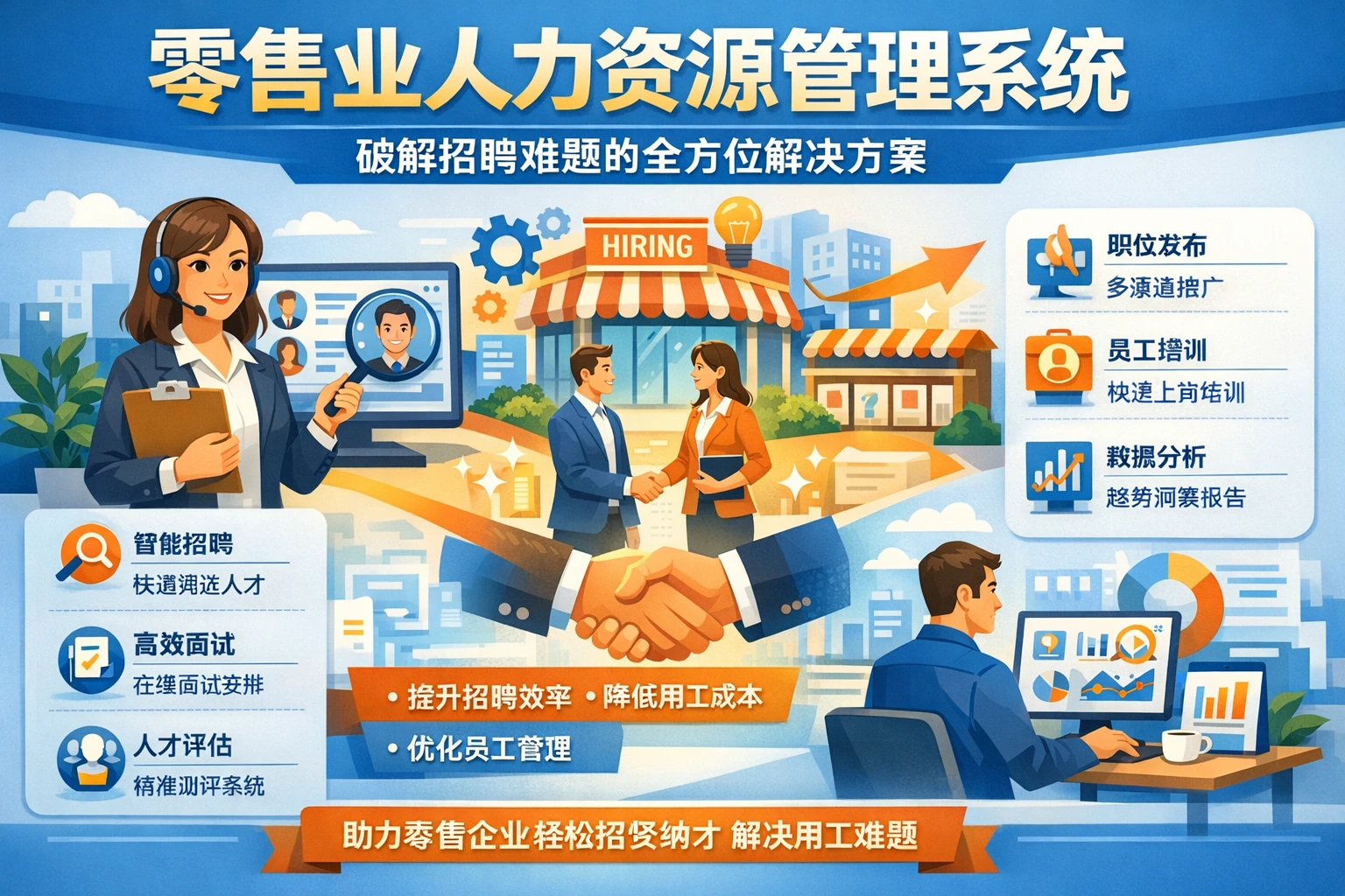 零售业人力资源管理系统：破解招聘难题的全方位解决方案