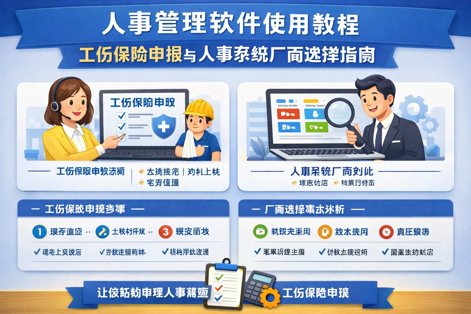 人事管理软件使用教程：工伤保险申报与人事系统厂商选择指南