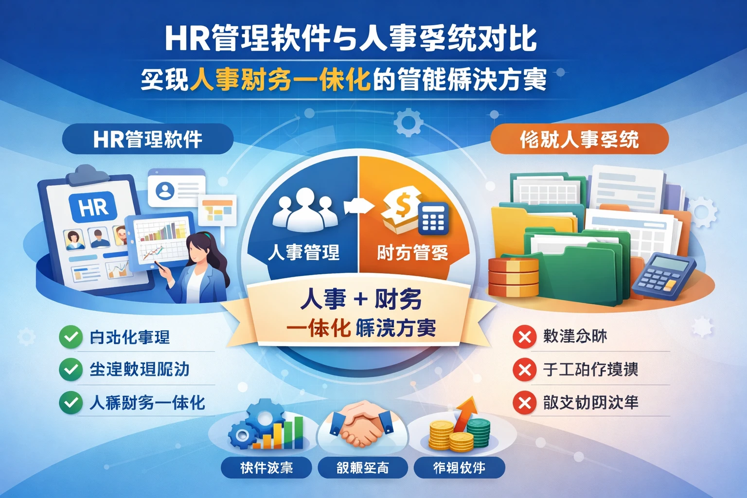 HR管理软件与人事系统对比：实现人事财务一体化的智能解决方案