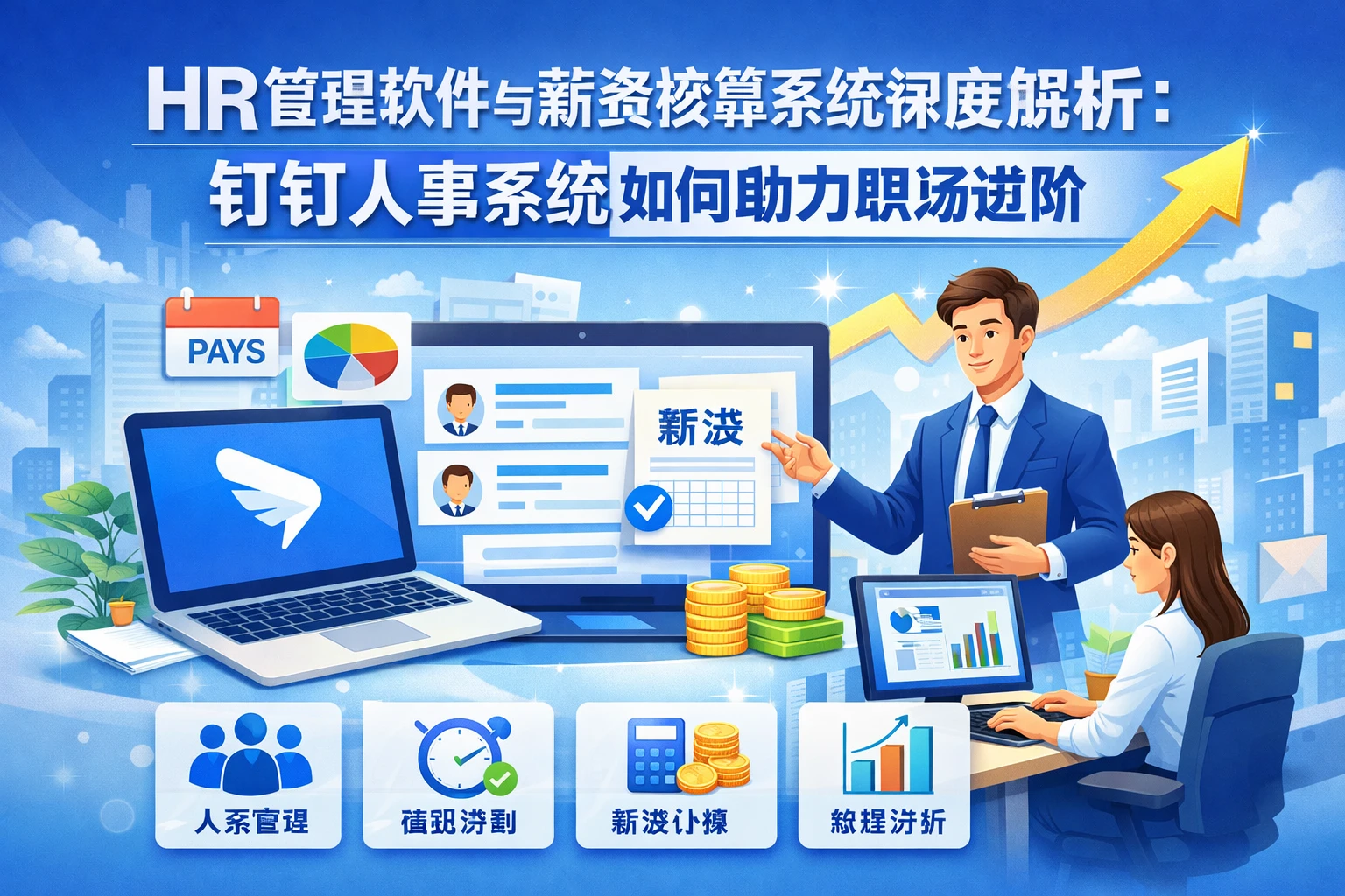 HR管理软件与薪资核算系统深度解析：钉钉人事系统如何助力职场进阶