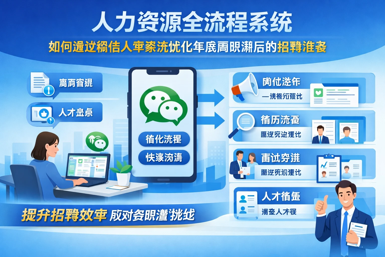 人力资源全流程系统如何通过微信人事系统优化年底离职潮后的招聘准备