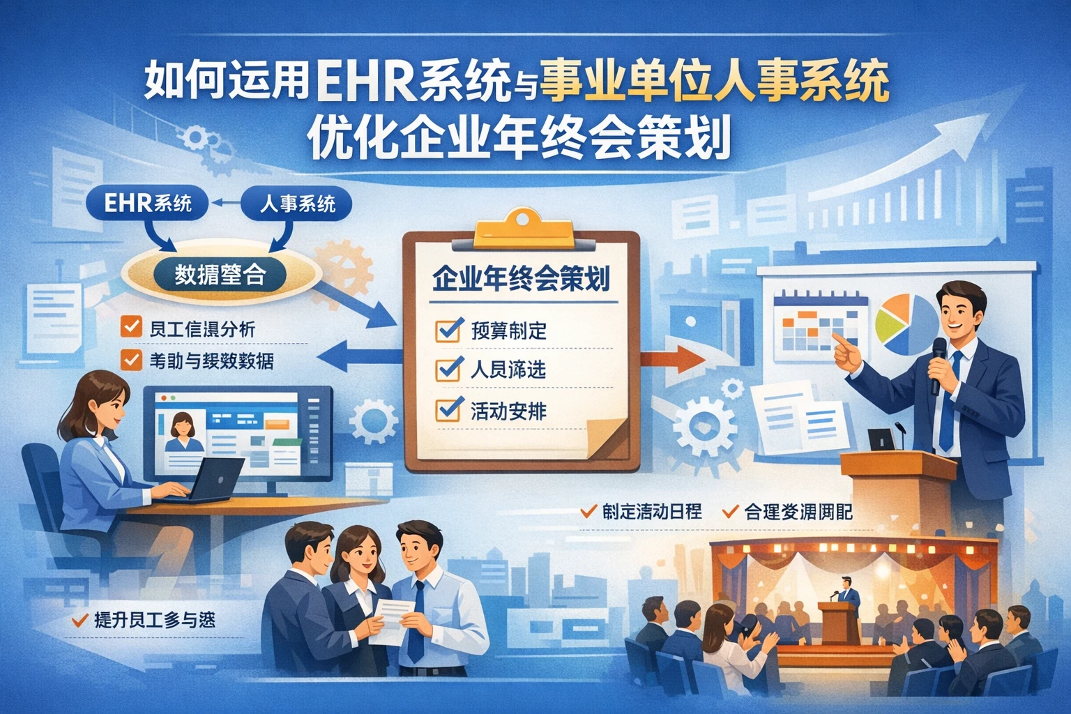 如何运用EHR系统与事业单位人事系统优化企业年终会策划