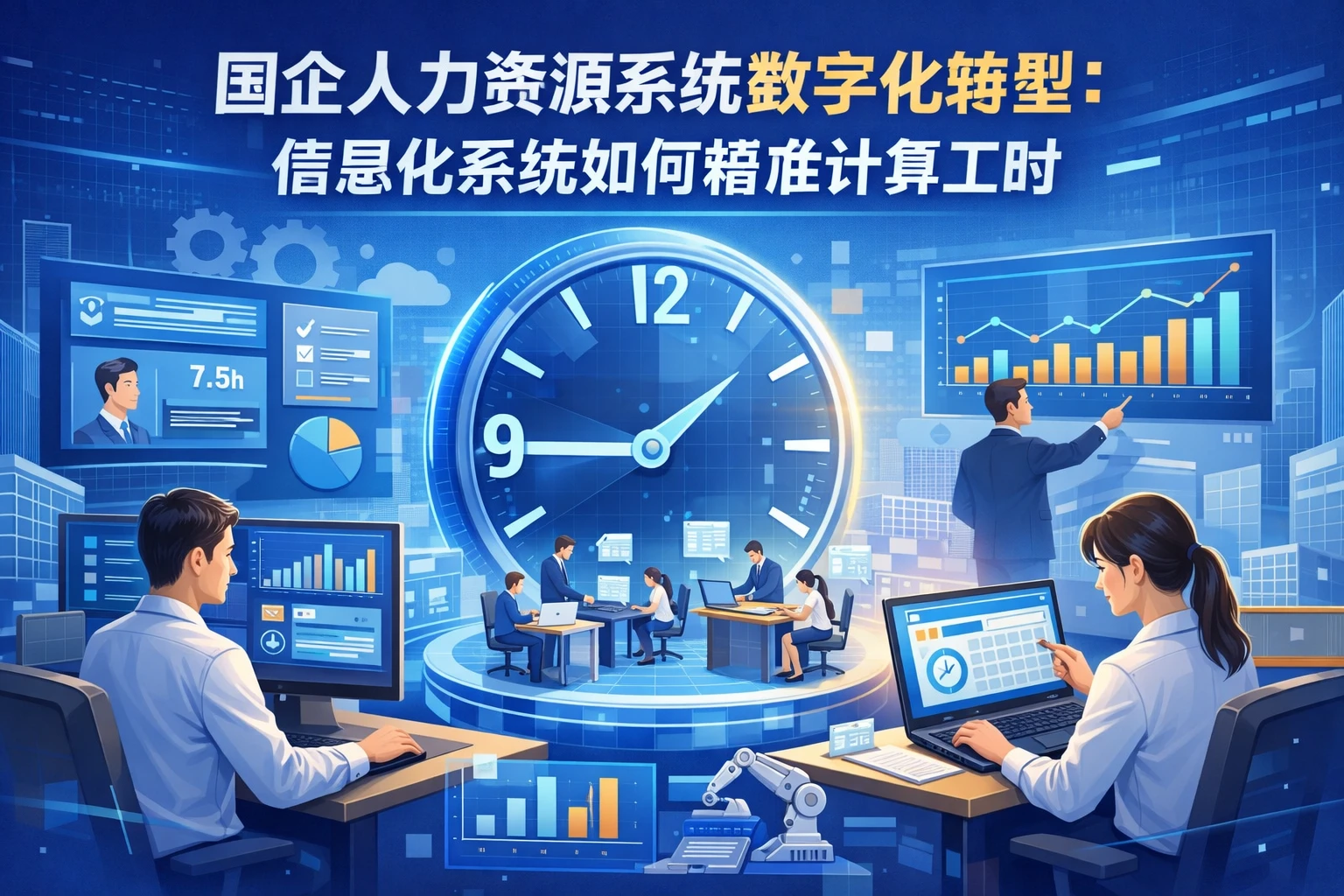 国企人力资源系统数字化转型：信息化系统如何精准计算工时