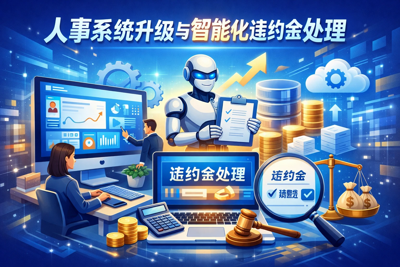 人事系统升级与智能化违约金处理