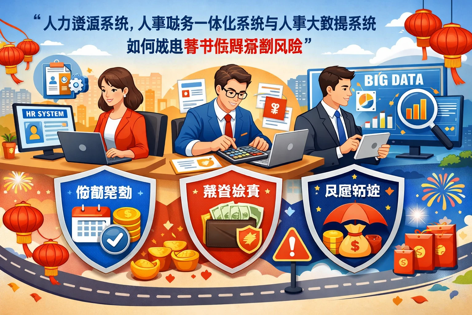 人力资源系统、人事财务一体化系统与人事大数据系统如何规避春节假期薪酬风险