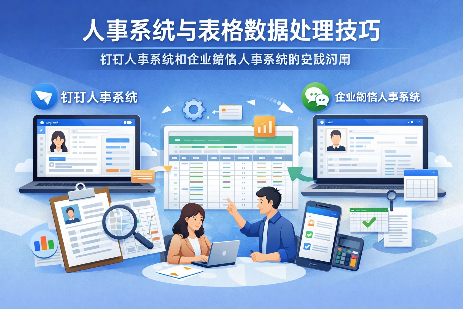 人事系统与表格数据处理技巧:钉钉人事系统和企业微信人事系统的实战应用