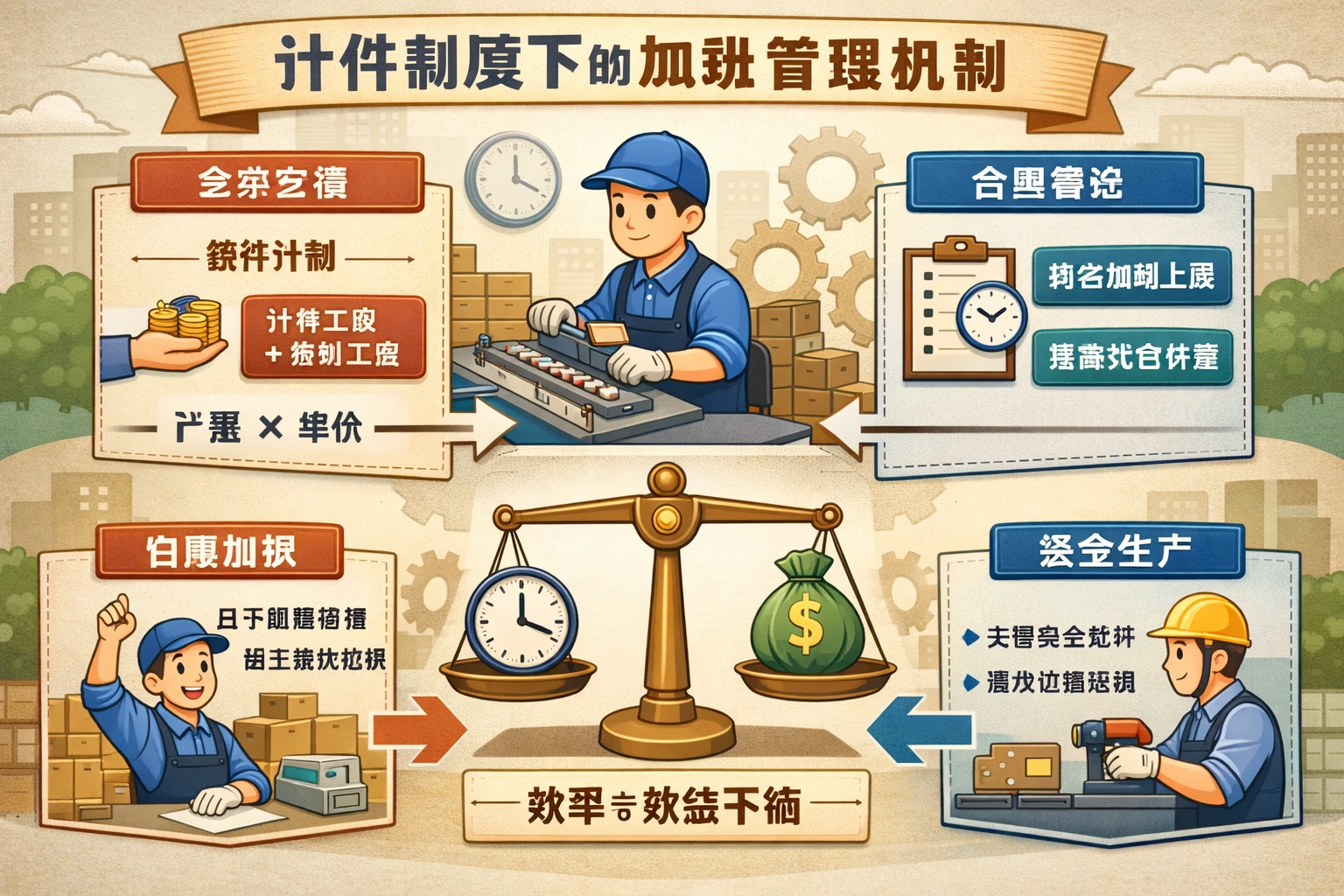 计件制度下的加班管理机制