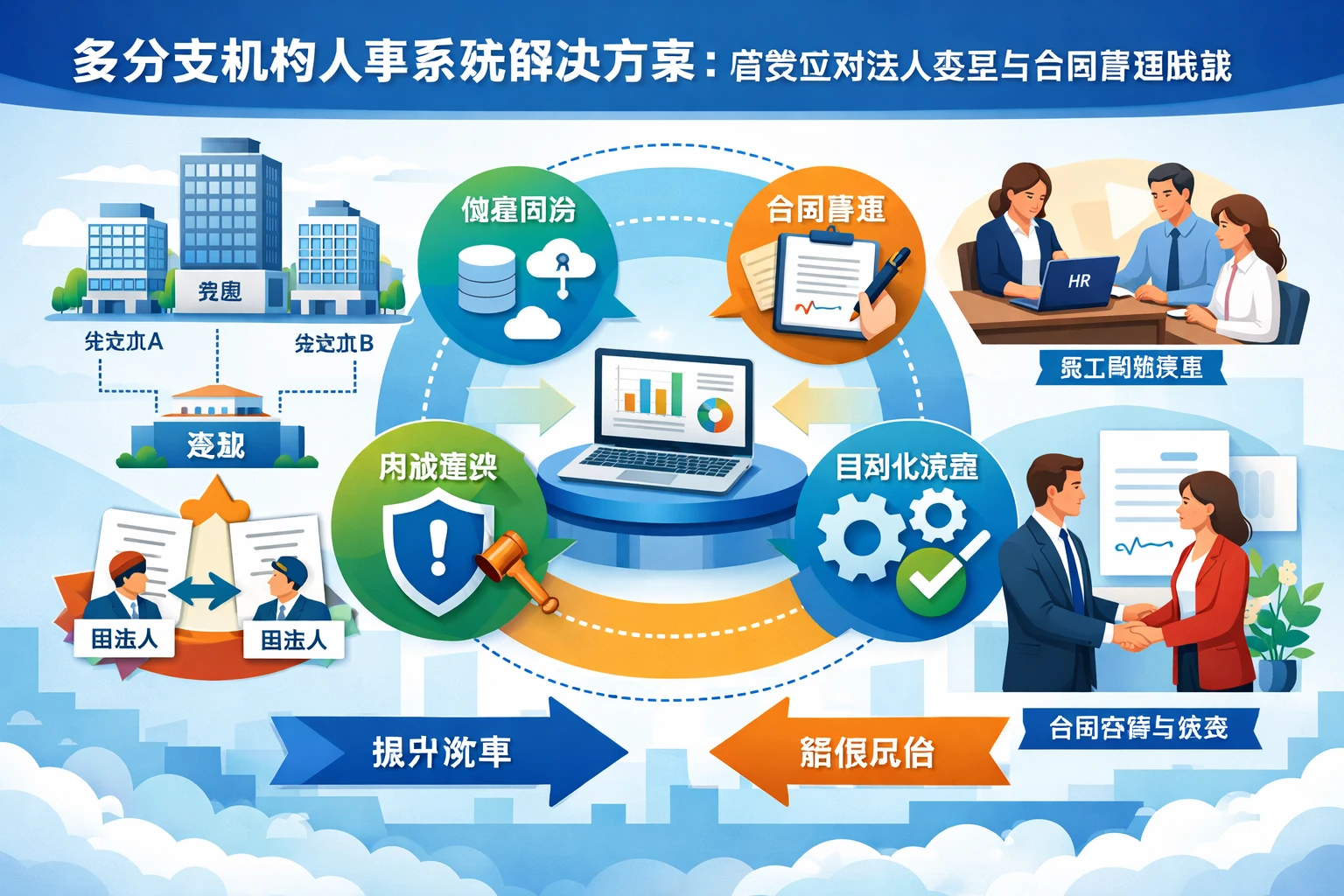 多分支机构人事系统解决方案：高效应对法人变更与合同管理挑战