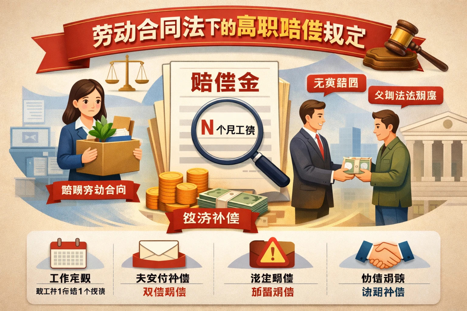 劳动合同法下的离职赔偿规定