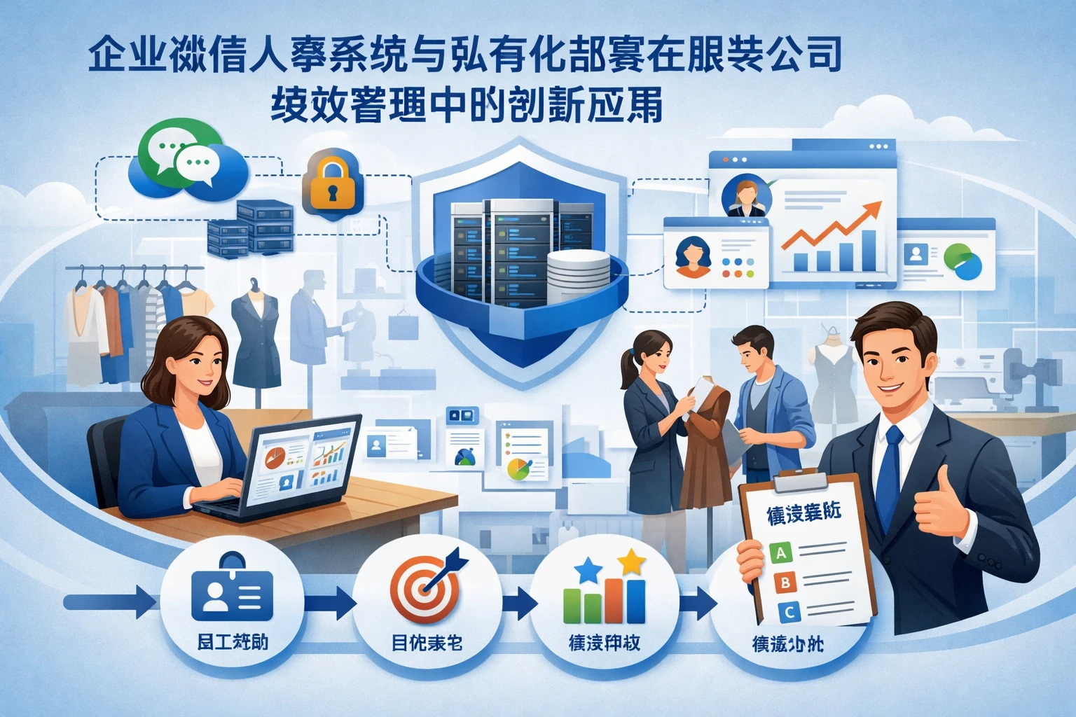 企业微信人事系统与私有化部署在服装公司绩效管理中的创新应用