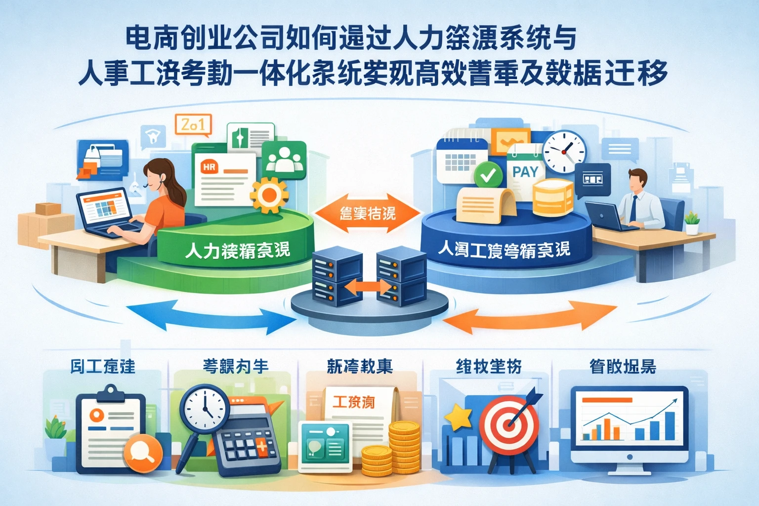 电商创业公司如何通过人力资源系统与人事工资考勤一体化系统实现高效管理及数据迁移