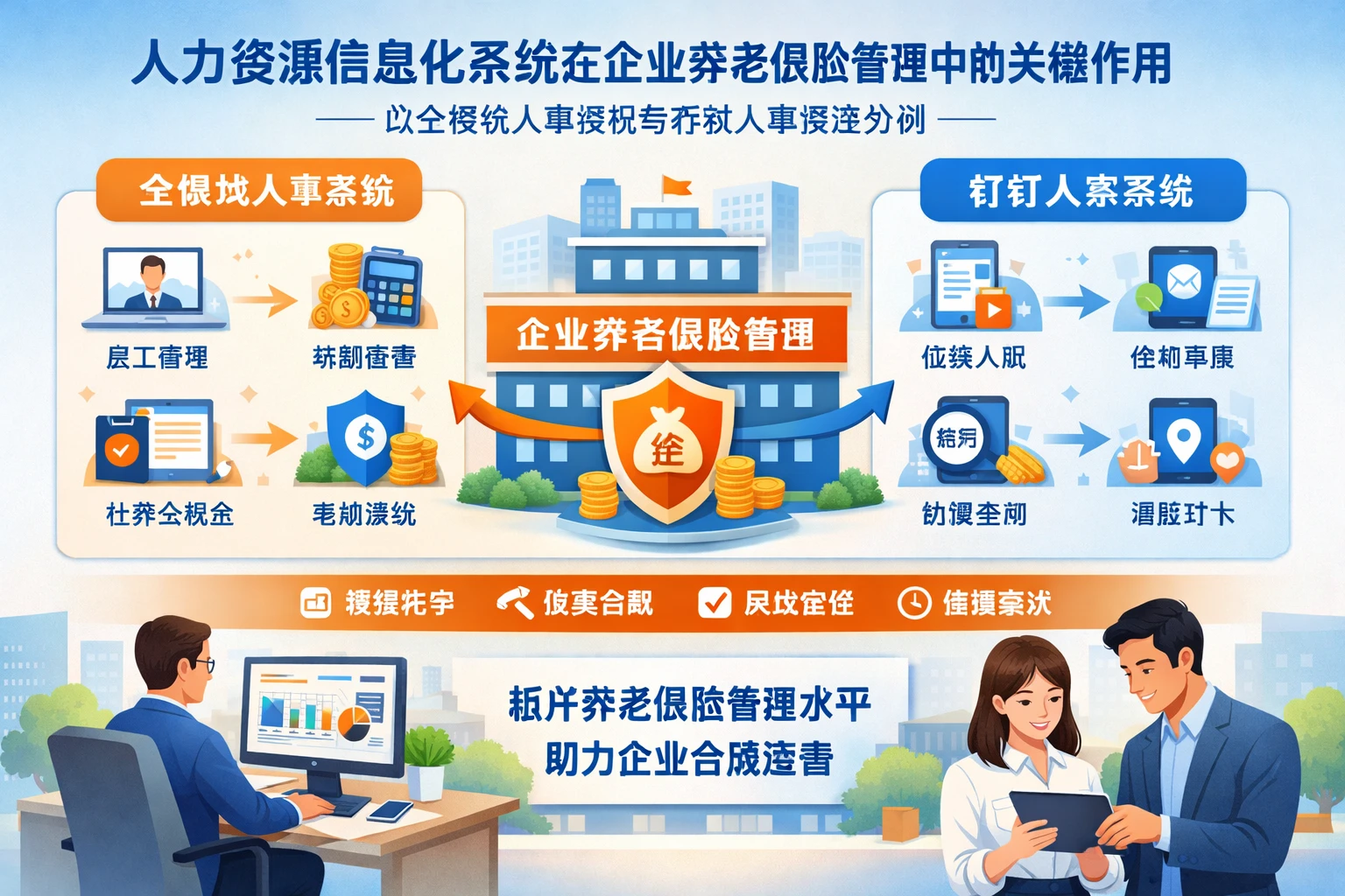 人力资源信息化系统在企业养老保险管理中的关键作用——以全模块人事系统与钉钉人事系统为例