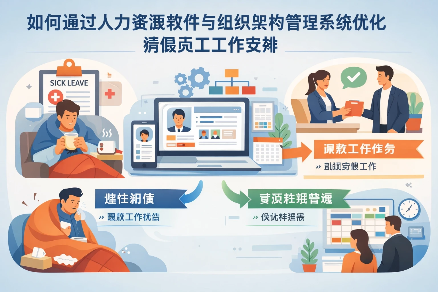 如何通过人力资源软件与组织架构管理系统优化病假员工工作安排
