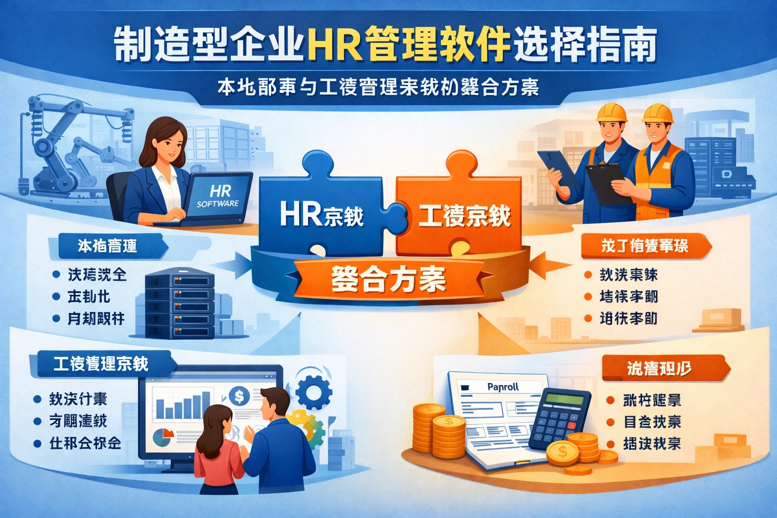 制造型企业HR管理软件选择指南：本地部署与工资管理系统的整合方案