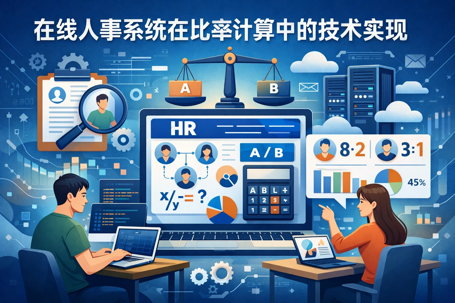在线人事系统在比率计算中的技术实现