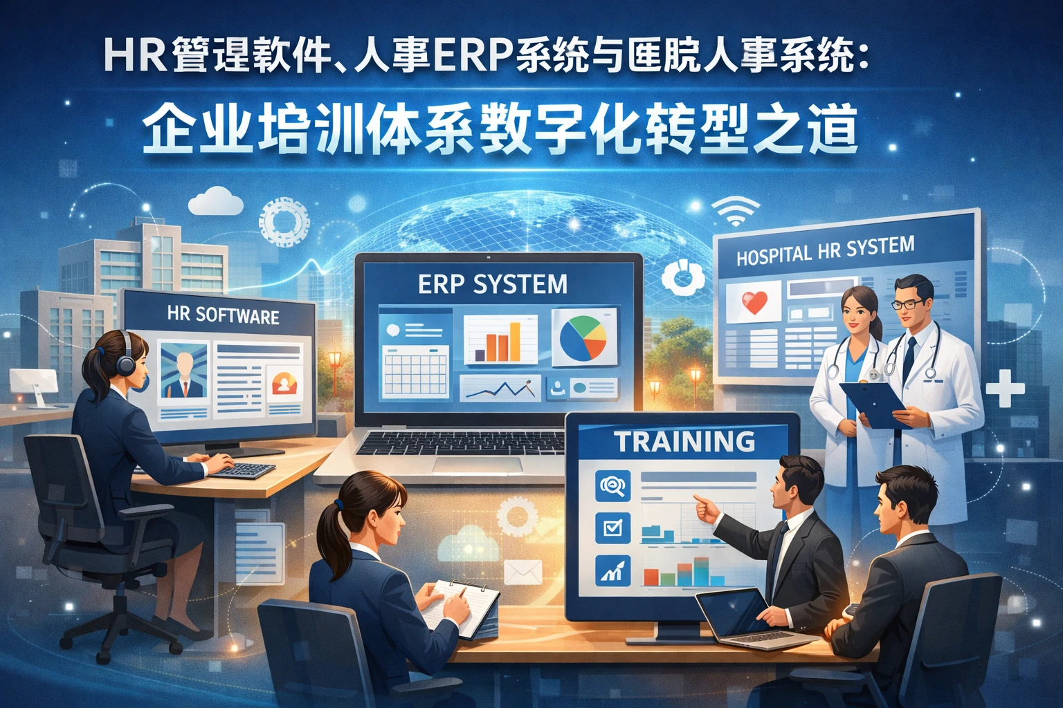 HR管理软件、人事ERP系统与医院人事系统:企业培训体系数字化转型之道