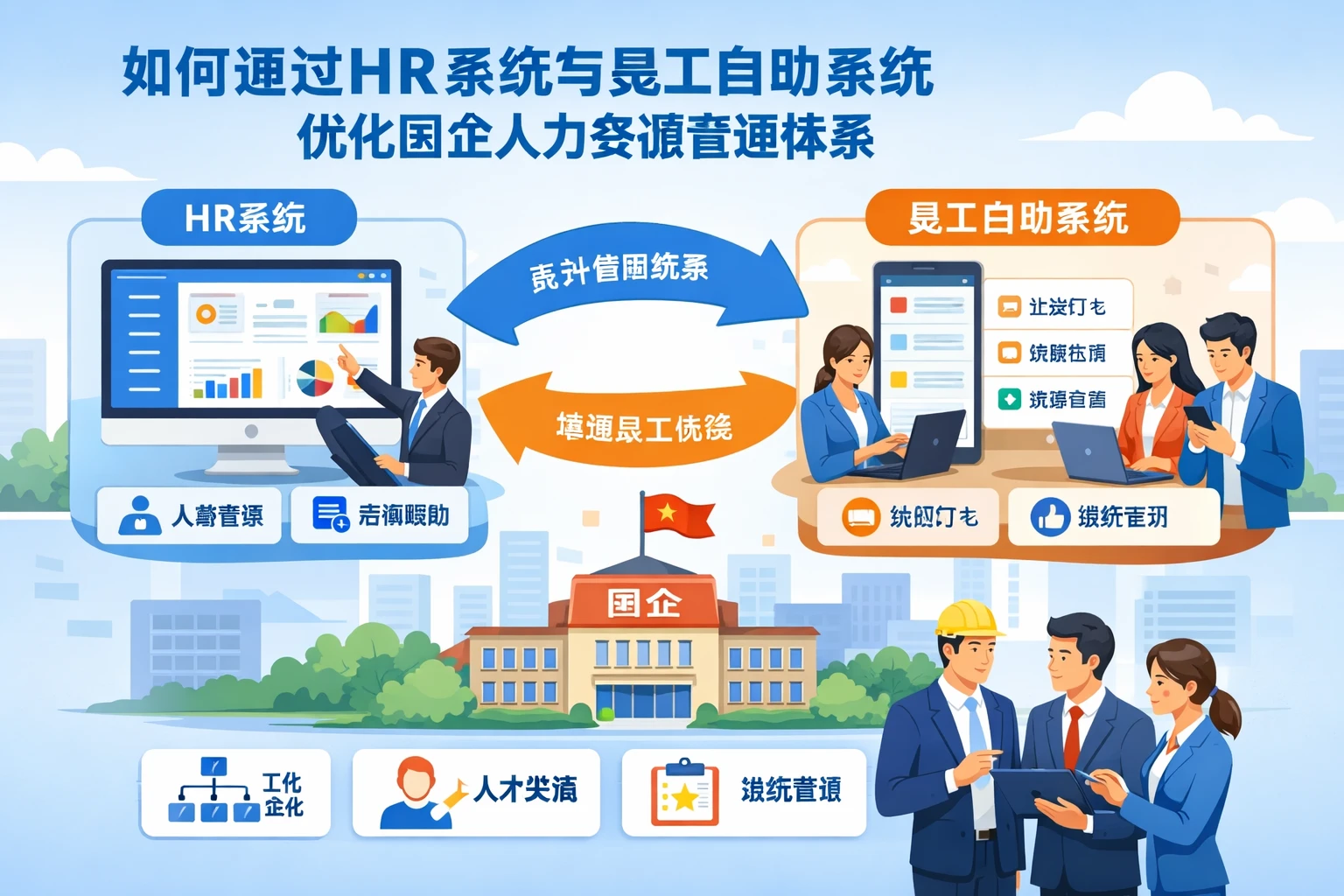 如何通过HR系统与员工自助系统优化国企人力资源管理体系
