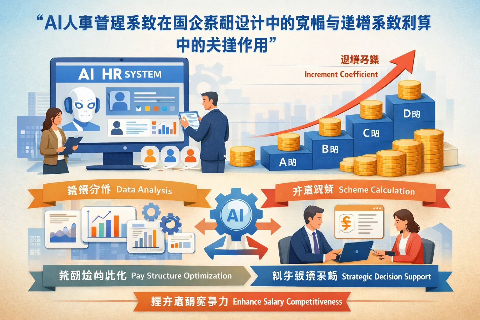 AI人事管理系统在国企薪酬设计中的宽幅与递增系数测算中的关键作用