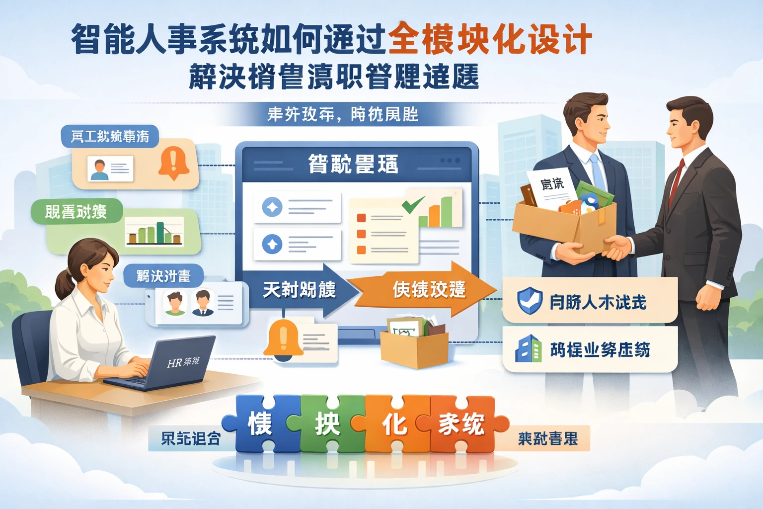 智能人事系统如何通过全模块化设计解决销售离职管理难题