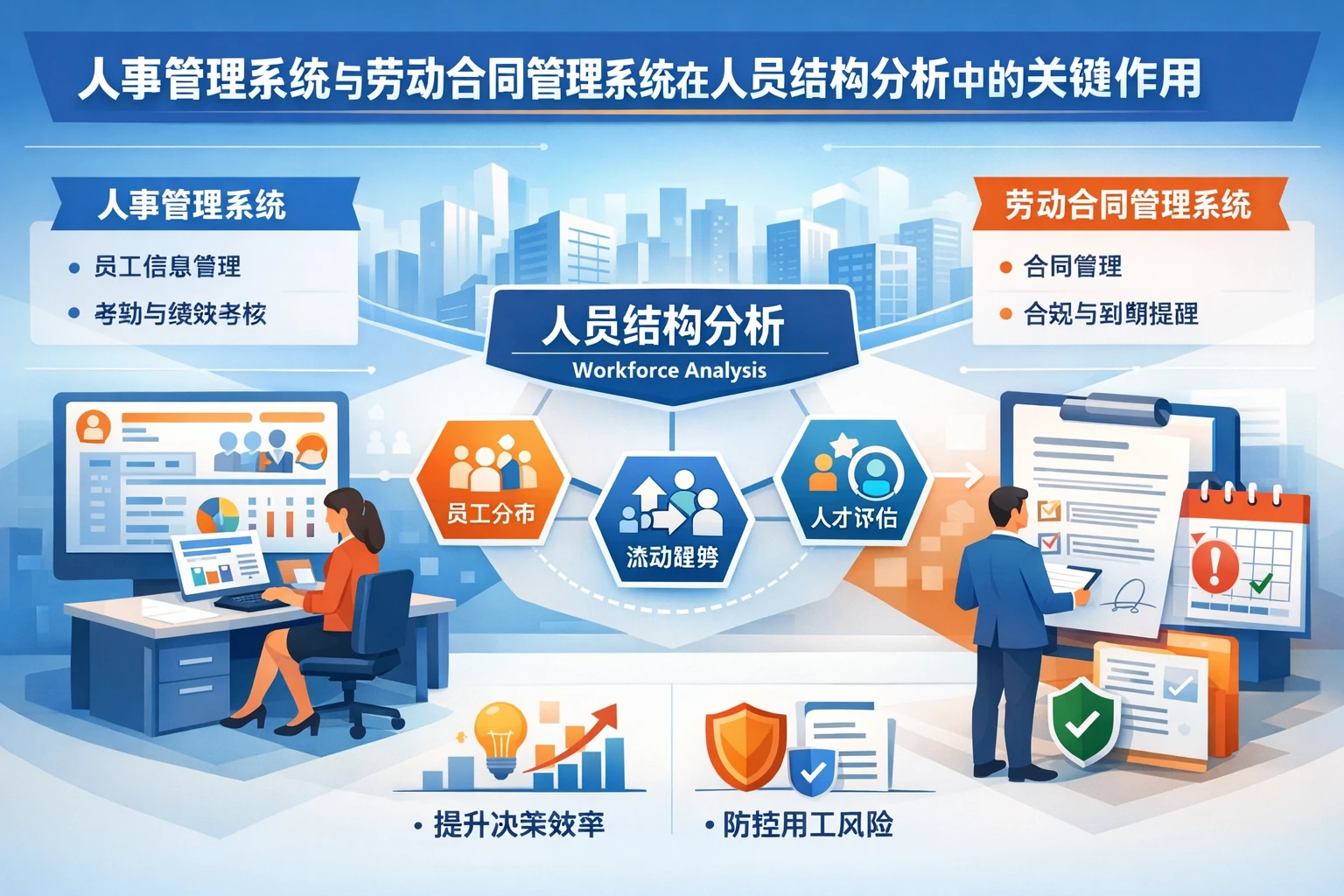 人事管理系统与劳动合同管理系统在人员结构分析中的关键作用