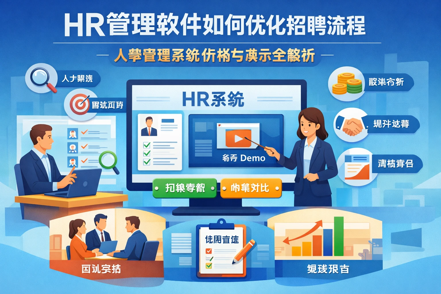 HR管理软件如何优化招聘流程：人事管理系统价格与演示全解析
