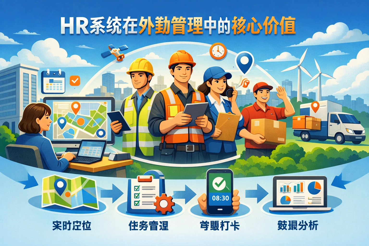 HR系统在外勤管理中的核心价值