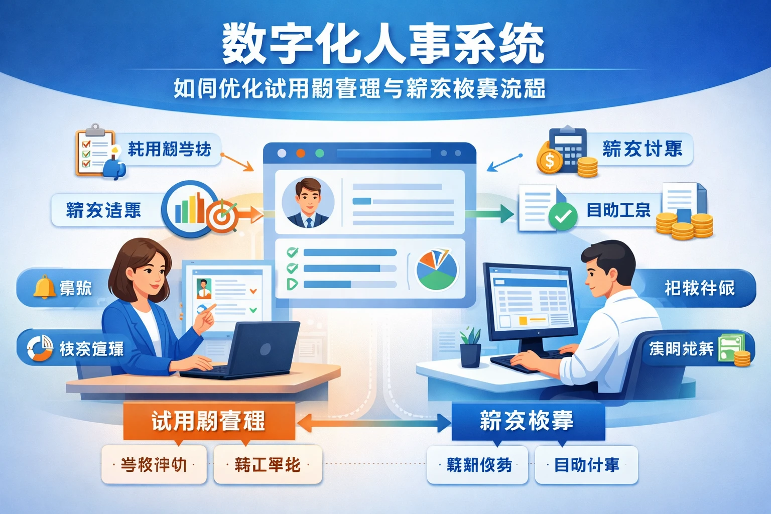 数字化人事系统如何优化试用期管理与薪资核算流程