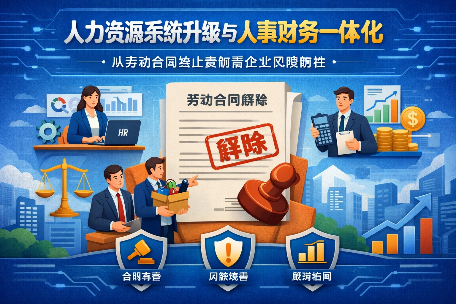 人力资源系统升级与人事财务一体化：从劳动合同终止案例看企业风险防控