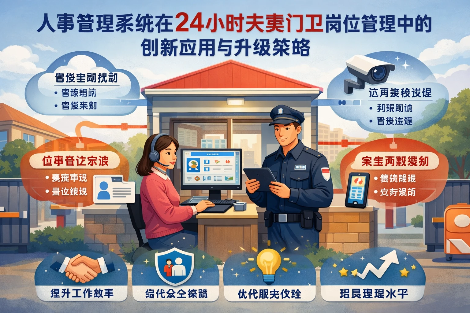 人事管理系统在24小时夫妻门卫岗位管理中的创新应用与升级策略