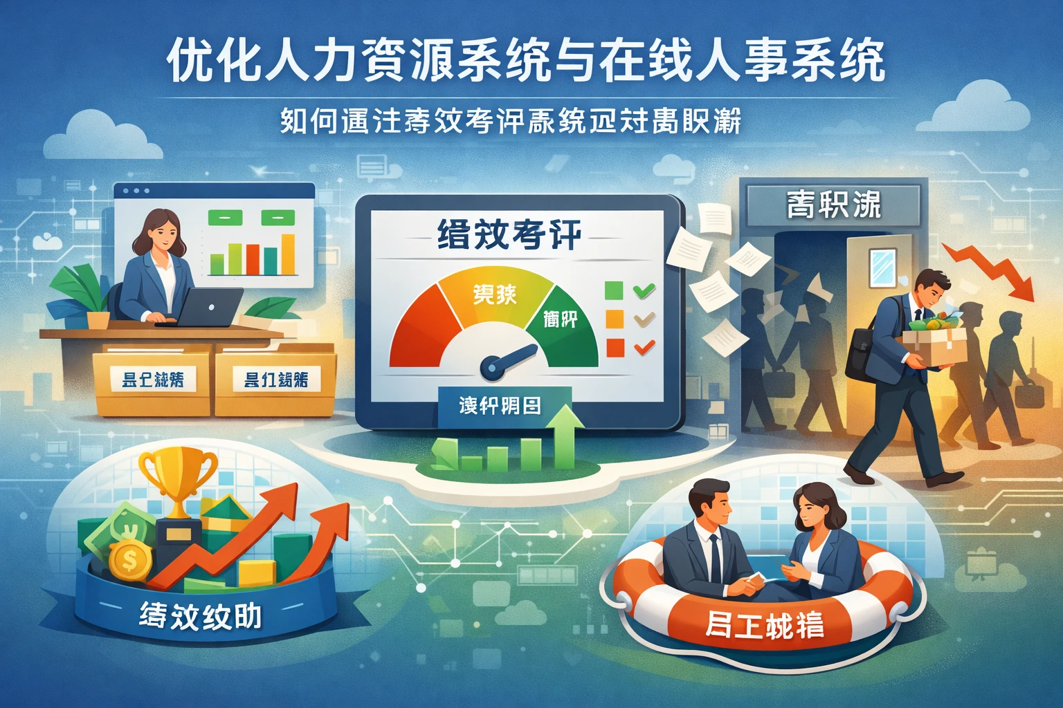 优化人力资源系统与在线人事系统：如何通过绩效考评系统应对离职潮