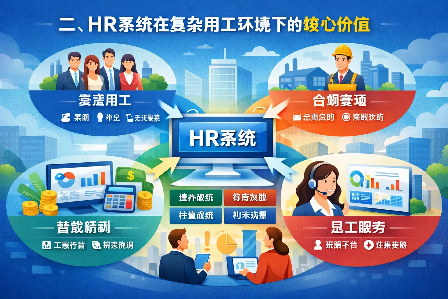 二、HR系统在复杂用工环境下的核心价值
