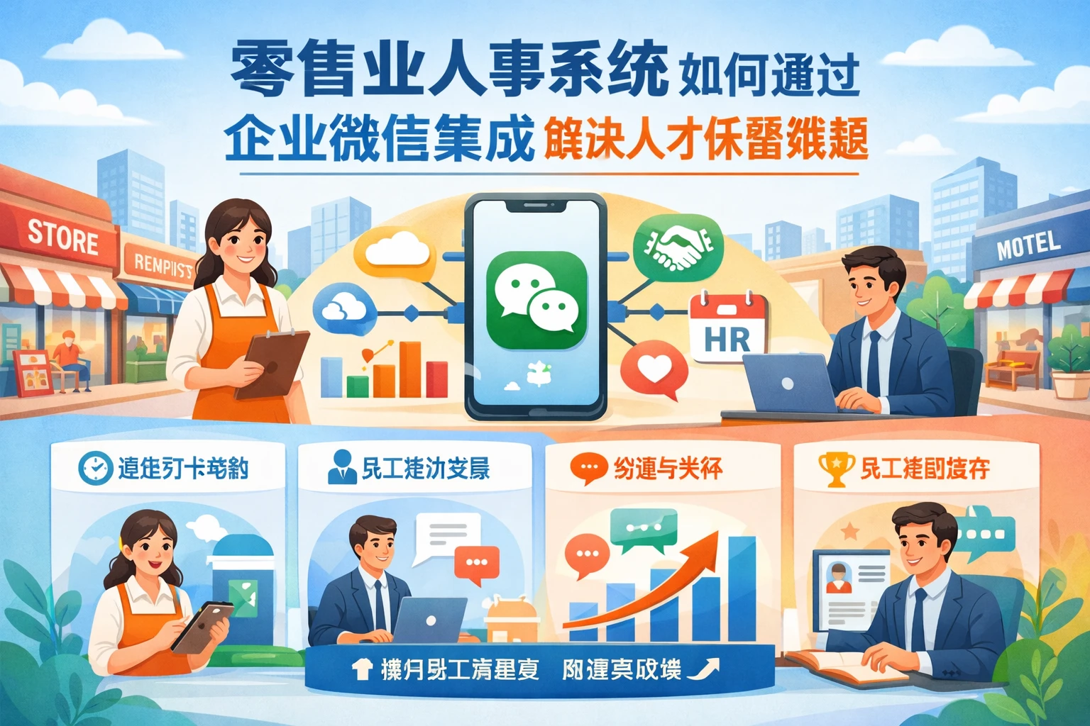 零售业人事系统如何通过企业微信集成解决人才保留难题