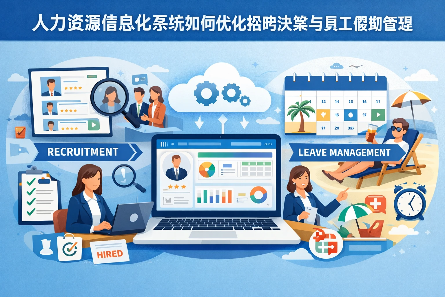 人力资源信息化系统如何优化招聘决策与员工假期管理