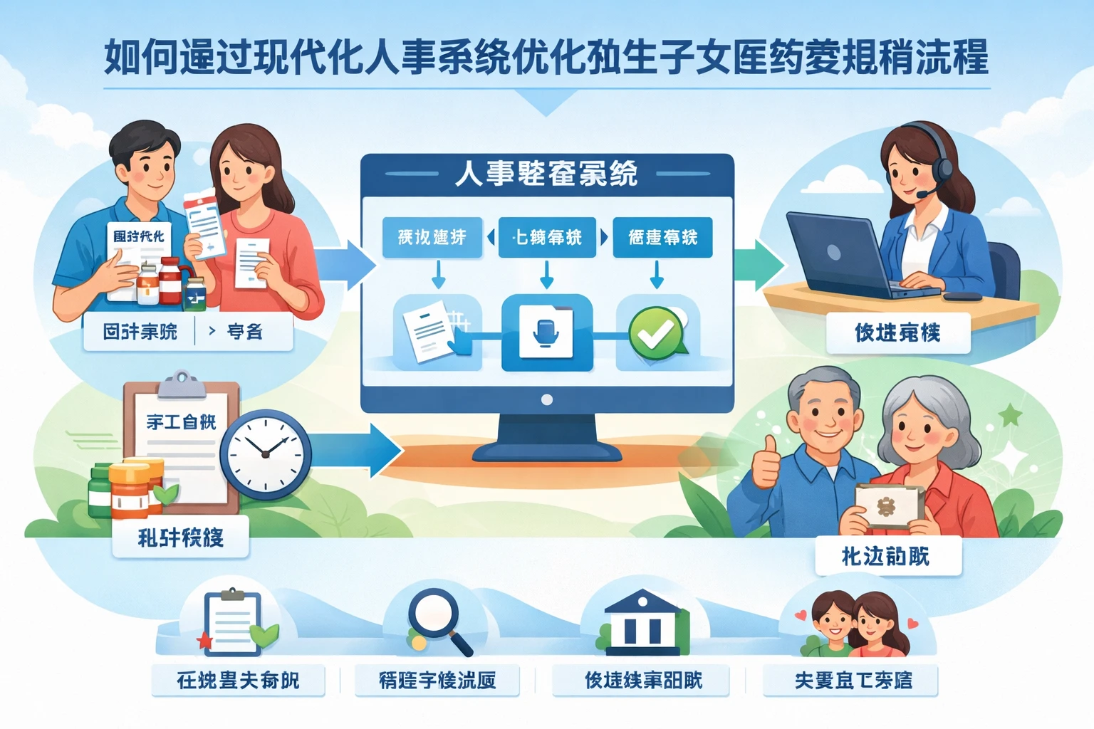 如何通过现代化人事系统优化独生子女医药费报销流程