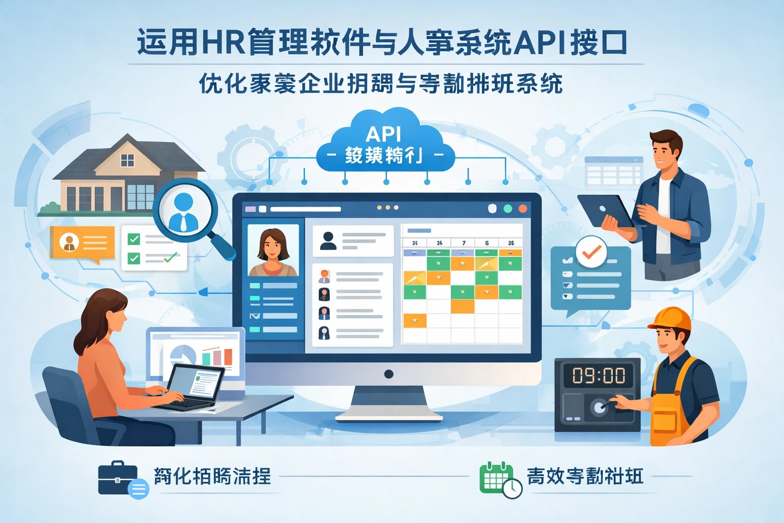 运用HR管理软件与人事系统API接口优化家装企业招聘与考勤排班系统