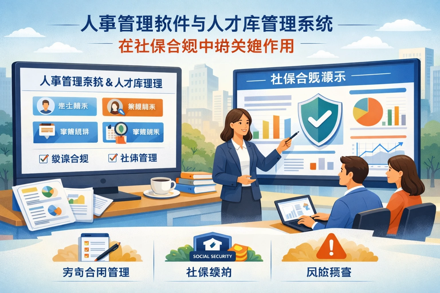 人事管理软件、人才库管理系统与系统演示在社保合规中的关键作用