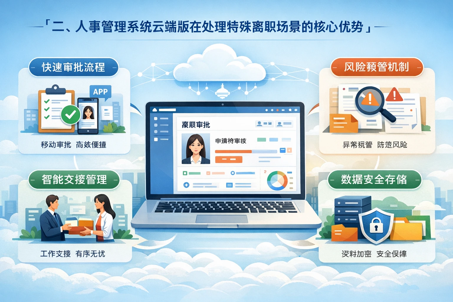 二、人事管理系统云端版在处理特殊离职场景的核心优势
