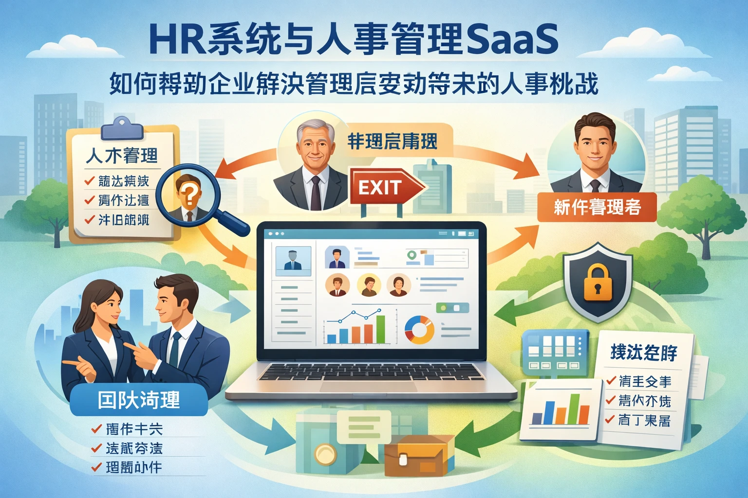 HR系统与人事管理SaaS如何帮助企业解决管理层变动带来的人事挑战