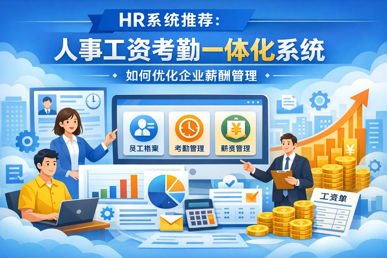 HR系统推荐：人事工资考勤一体化系统如何优化企业薪酬管理