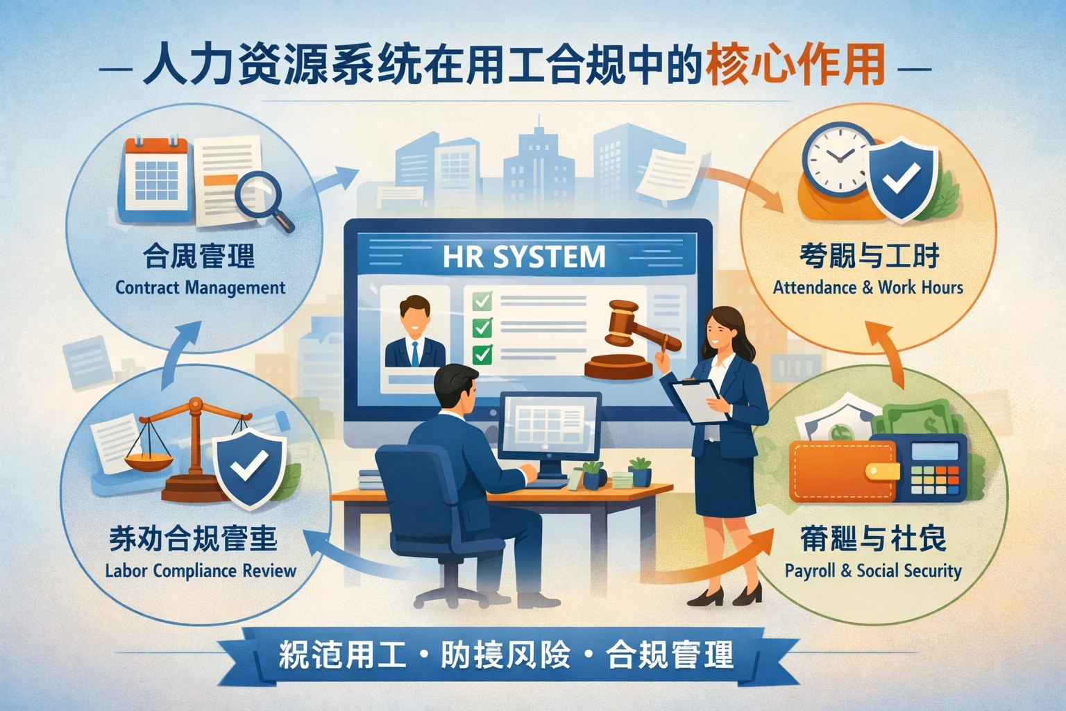 人力资源系统在用工合规中的核心作用
